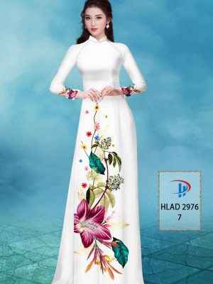 Vải Áo Dài Hoa In 3D AD HLAD2976 41